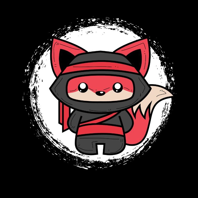 Ninja Fox Gift for Shinobi Foxes & Ninjas