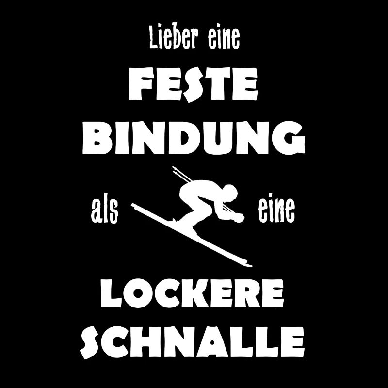 skifahrer feste Bindung