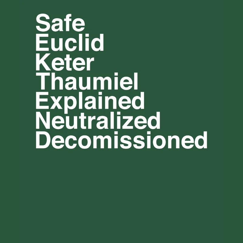 Object classes secure contain protect scp