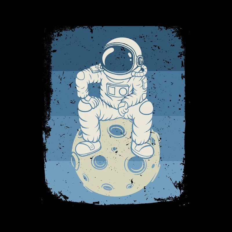 Astronaute Retro Universe Vintage Space Indie