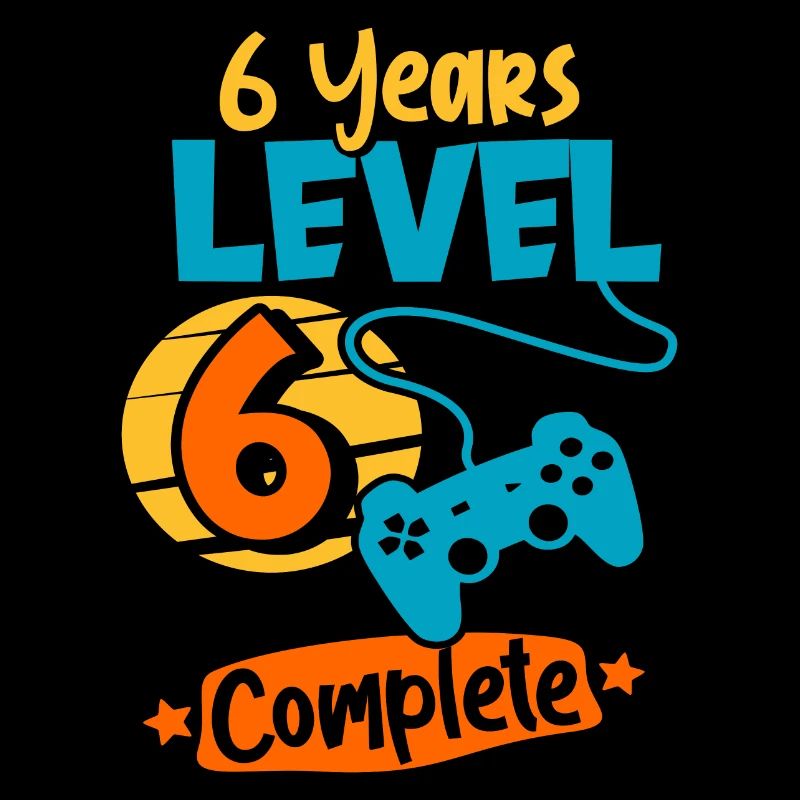 6. Geburtstag 6 Jahre Level 6 Complete Geschenk