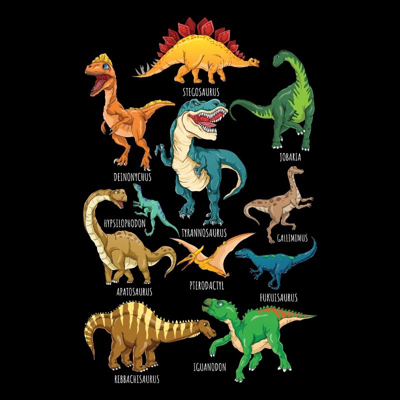 Dinosaur Types Graphics Dino T-Rex Boys Dinos