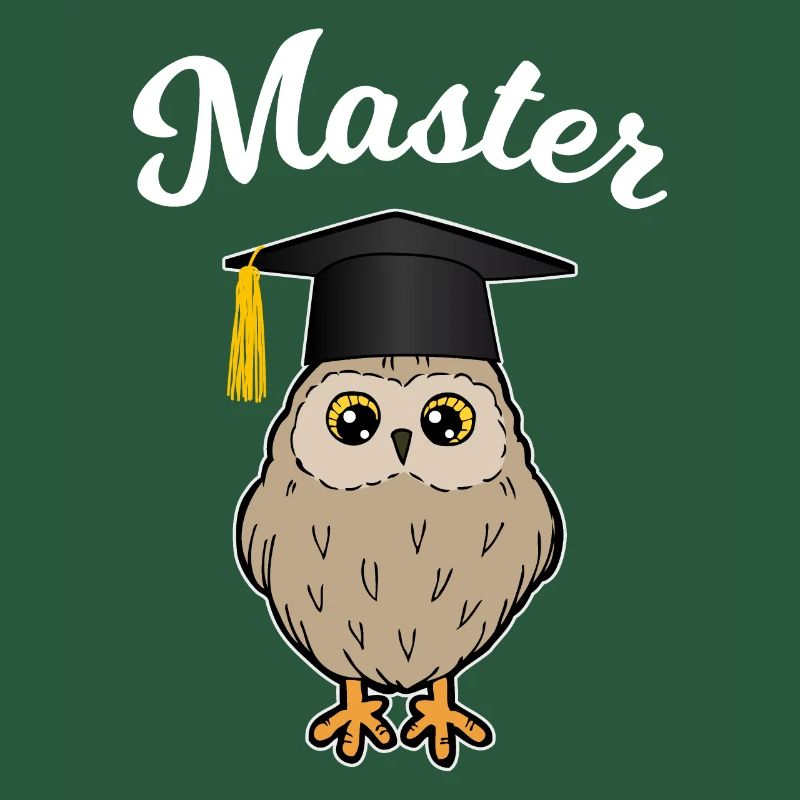 Master Eule Lustig Studium Abschluss Geschenk