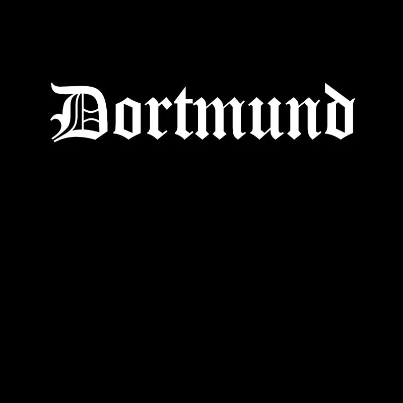 Lettrage Dortmund Oldschool blanc