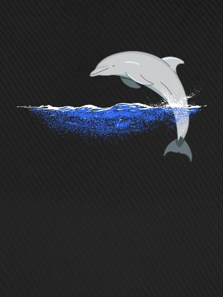 Jumping dolphin dolphins design
