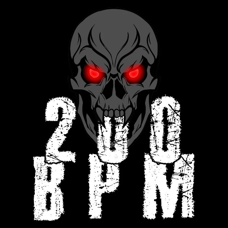 Gabber Hakken Uptempo 200 BPM Schädel
