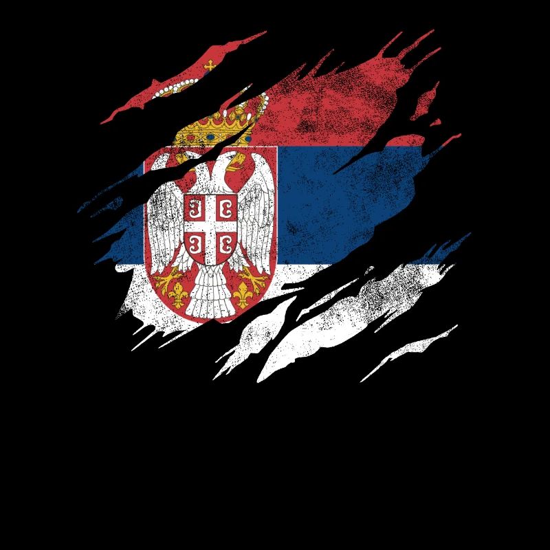 Serbien Flagge Wappen