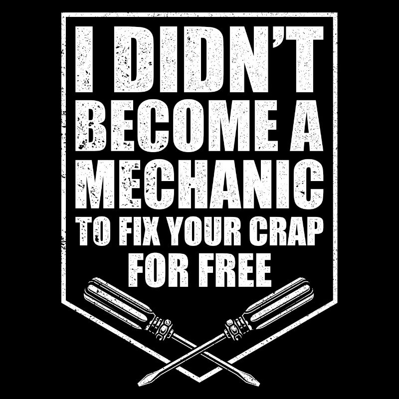 Funny mechanic mechatronic gift workshop