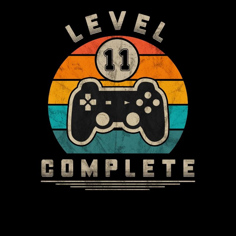 Level 11 Complete Retro Gaming Geek Geschenkidee