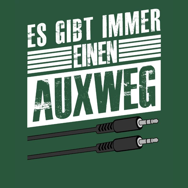 Tontechniker Nerd mit Auxweg Spruch