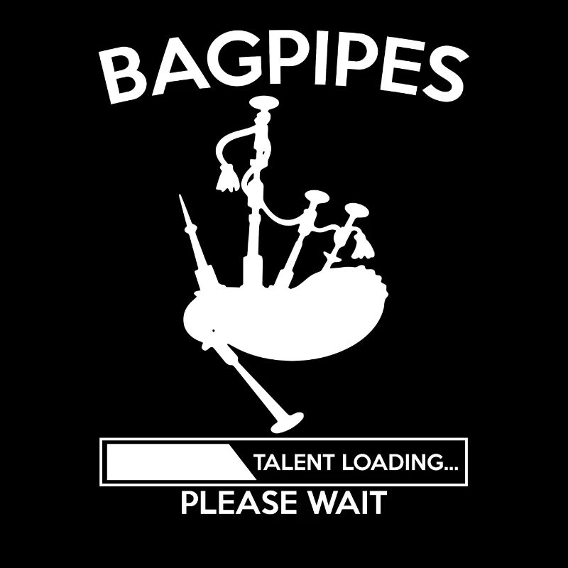 Cadeau de t-shirt de joueur de cornemuse de cornemuse