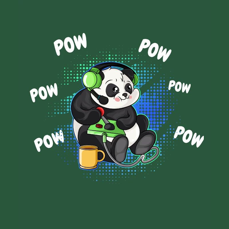Gaming Panda Computer Konsole Videospiel Geschenk
