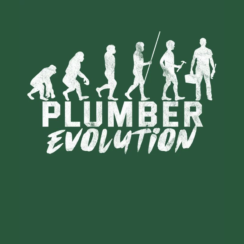 Plumber evolution plumbing pipe plumber joke