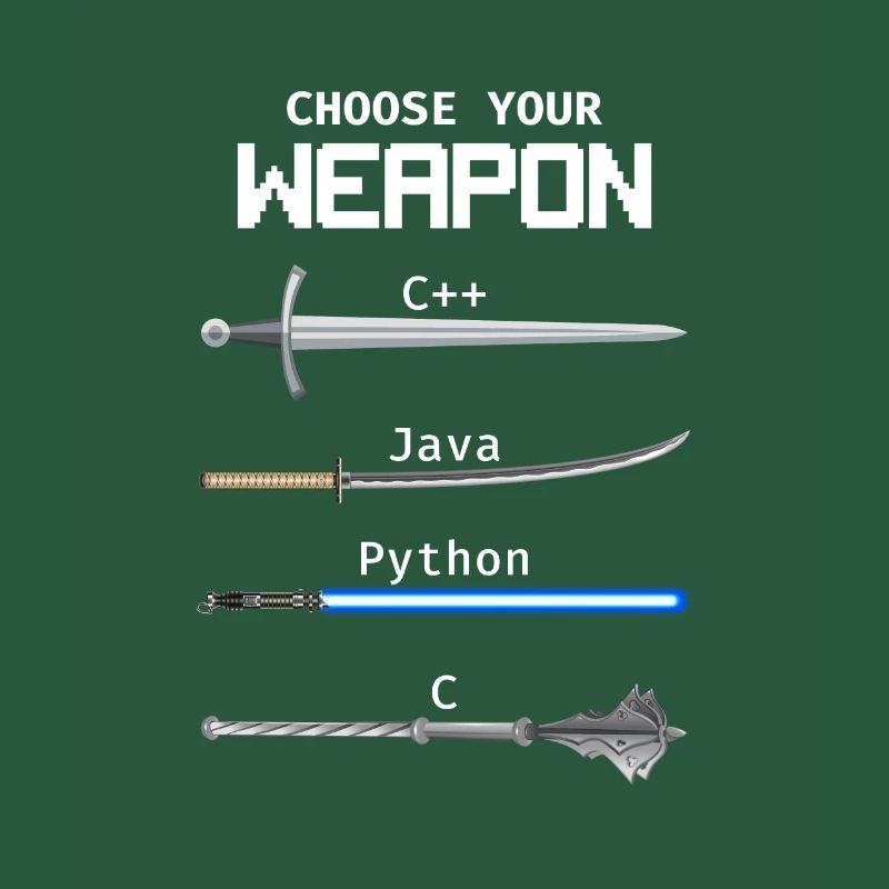 Choose Your Weapon C Java Python Programmierer