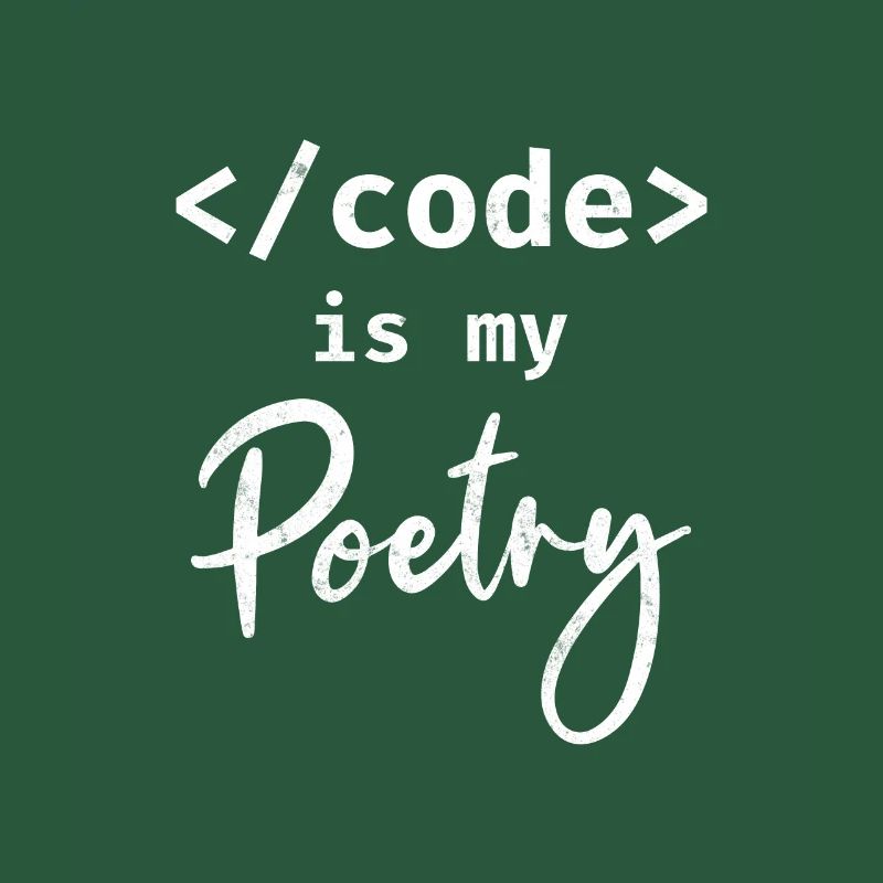 Code Is My Poetry Programmierer Coding
