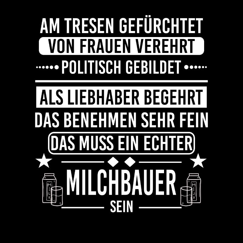 Milchbauer Bauer Landwirt Geschenkidee