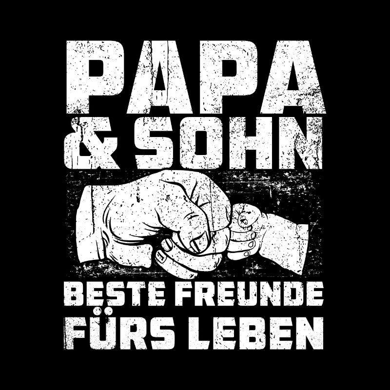 Papa und Sohn beste Freunde