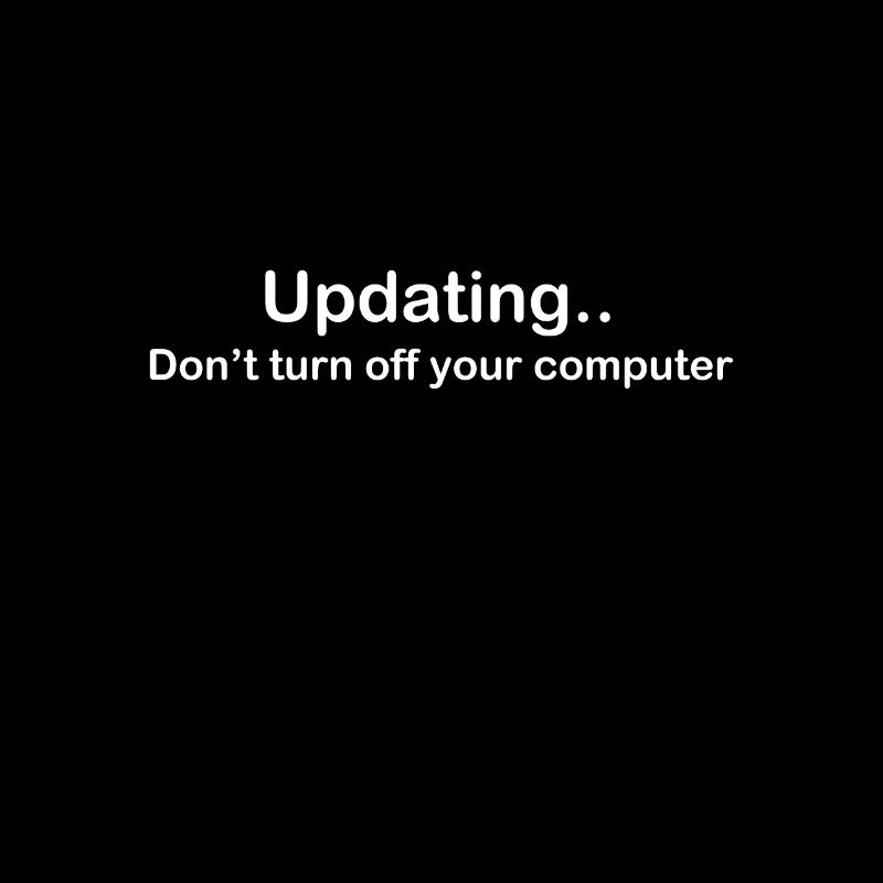 Updating Do not turn off your computer