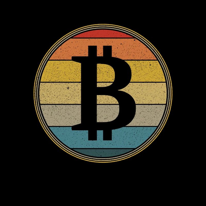 Vintage Bitcoin Crypto Cryptocurrency Gift