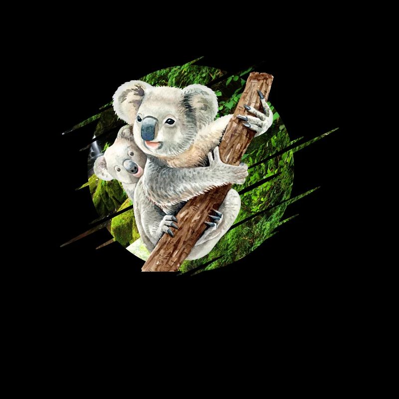 Mama Koala Bear avec bébé