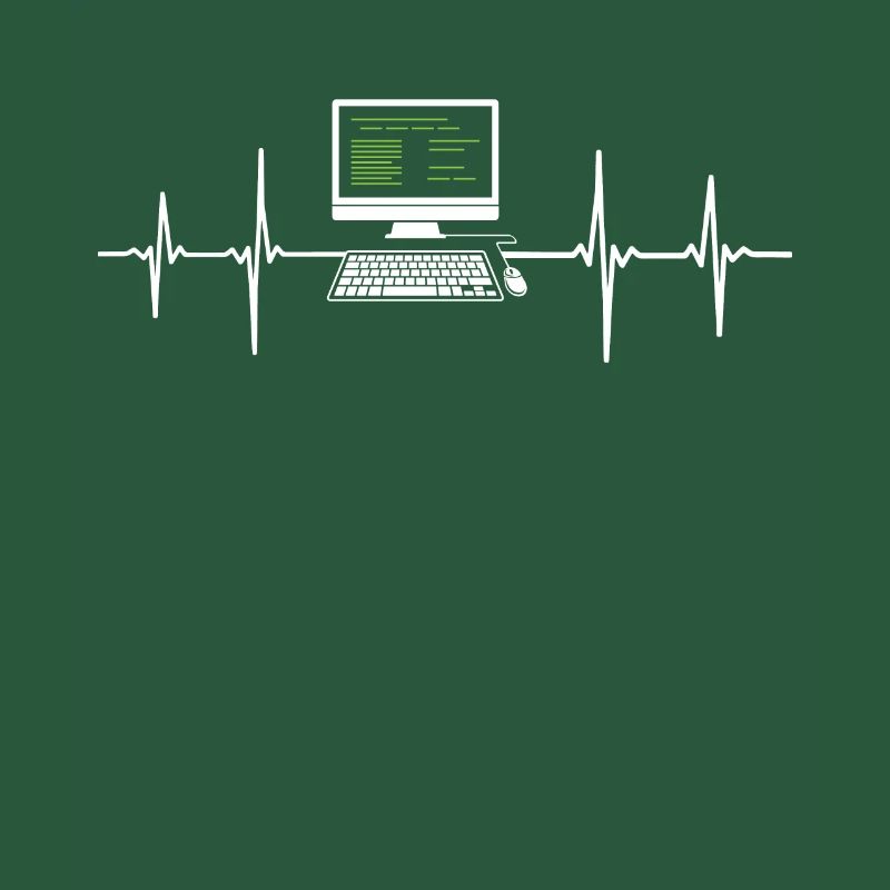 Programmer EKG Heartbeat Computer Desktop