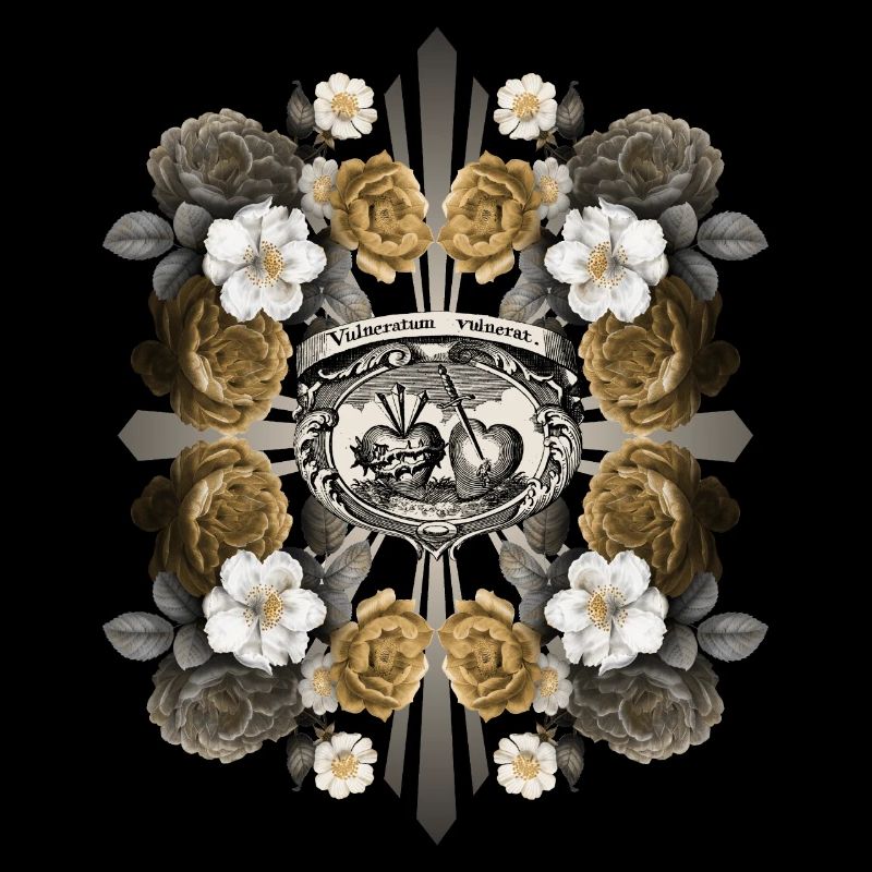 Jésus-Christ, Sacré-Cœur de Jésus, décor de roses