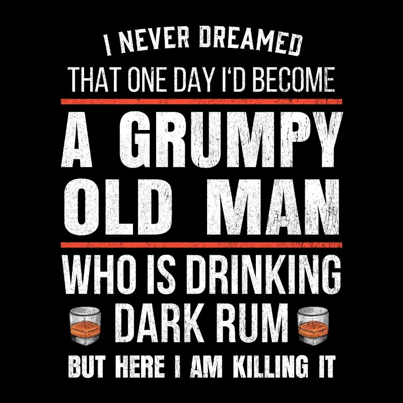 Mens Retired Rum Lover Gift I Funny Rum Drinking
