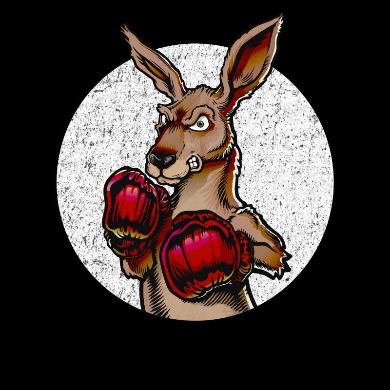 Boxer kangaroo for martial artists