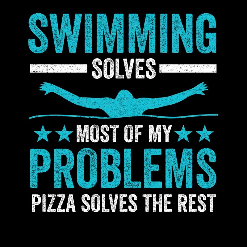 Schwimmen Pizza Schwimmer Geschenk