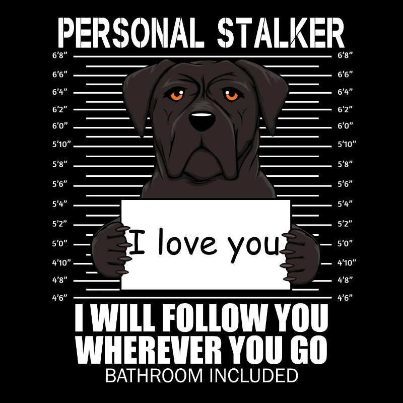 Funny Personal Stalker - Great Cane Corso