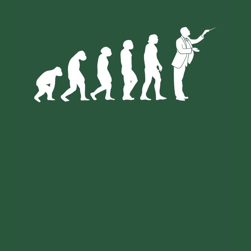 Evolution Dirigent T-Shirt Geschenk