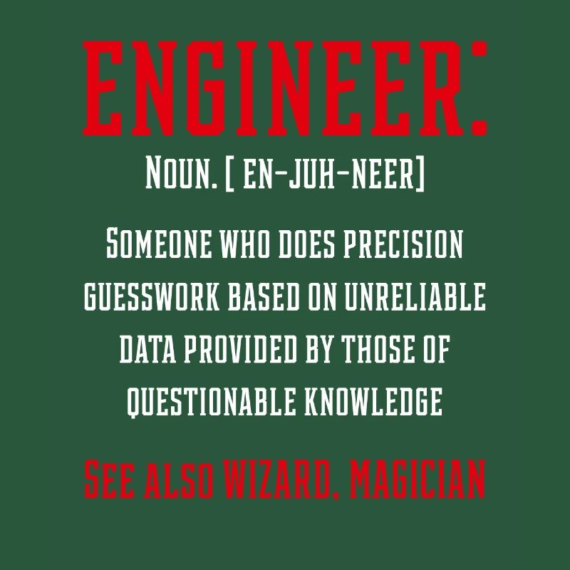 Engineer Funny Definition - Jobs Geschenk Beruf