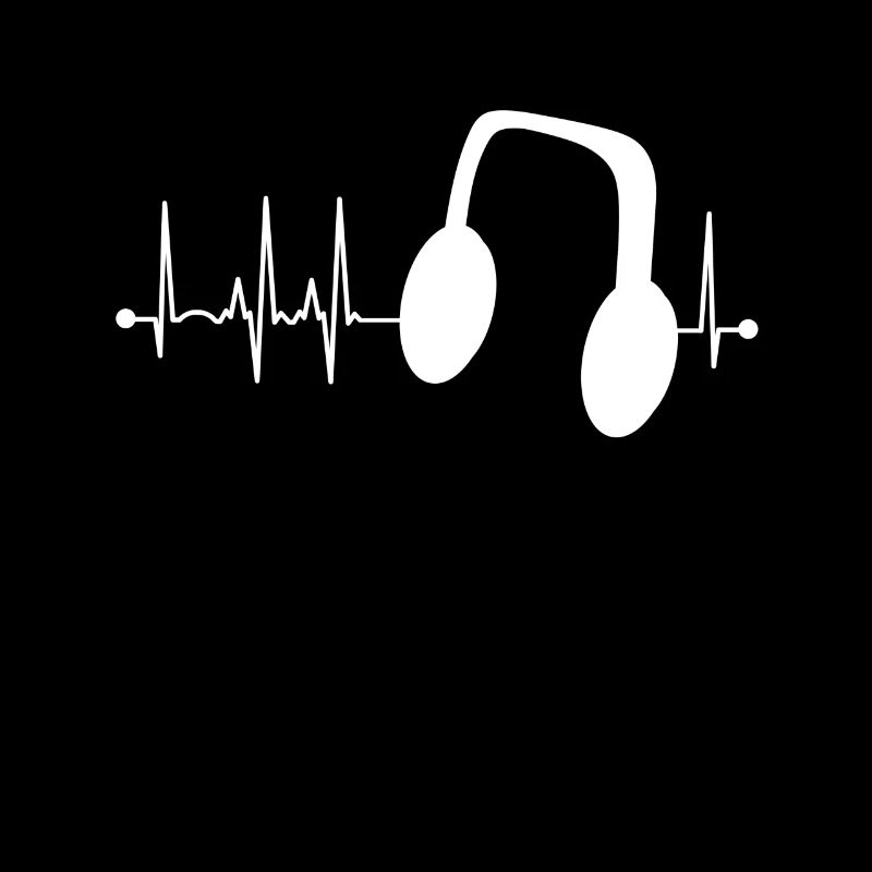 Musik Herzschlag Kopfhörer Deejay Pulse EKG