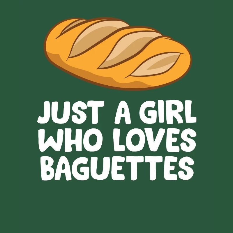 Nur ein Mädchen, das Baguettes liebt