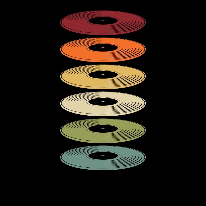 Rétro Vinyle Collectionneur de disques