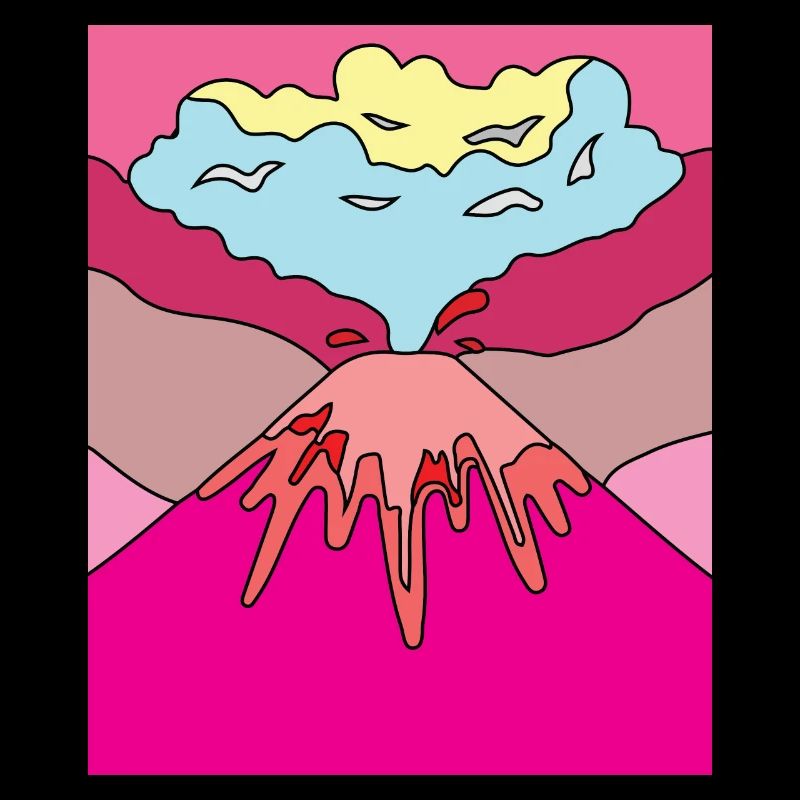 Vulkanausbruch Supervulkan Eruption Lava