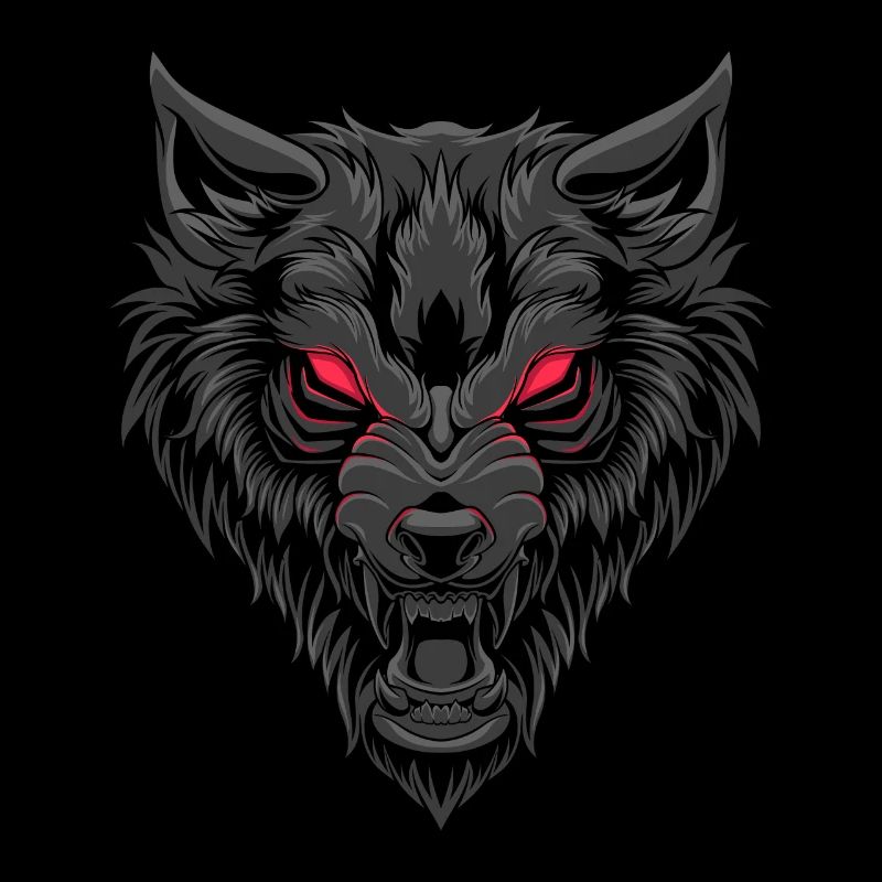Fenrir Wolf - Wikinger Symbol