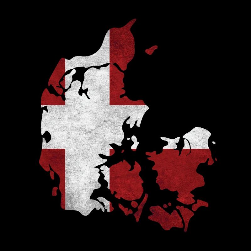 Danemark - frontière dans le drapeau national
