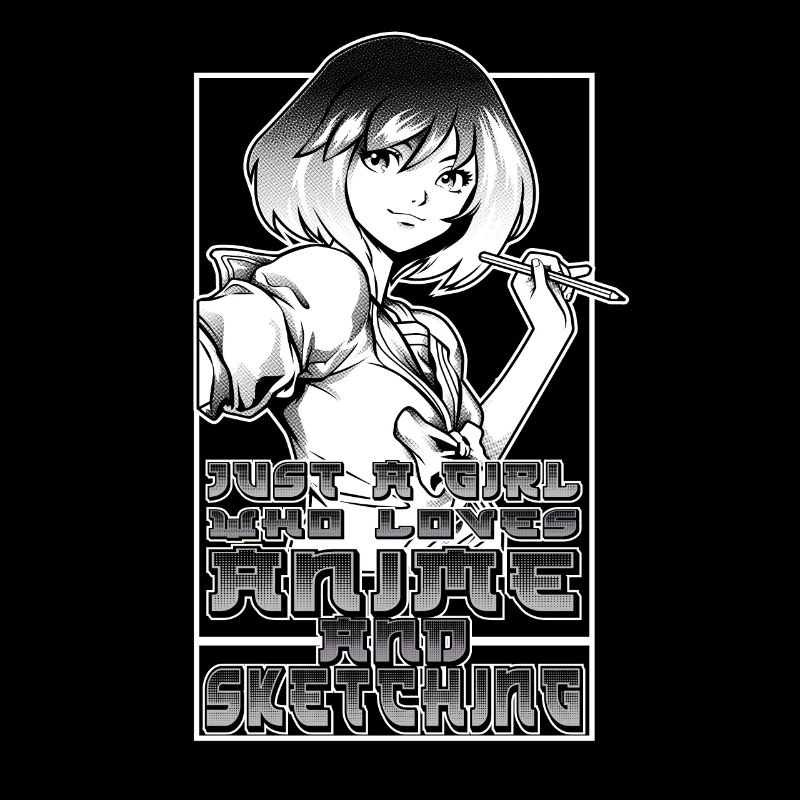 Gerade ein M�dchen, Anime und Sketching K�nstler l
