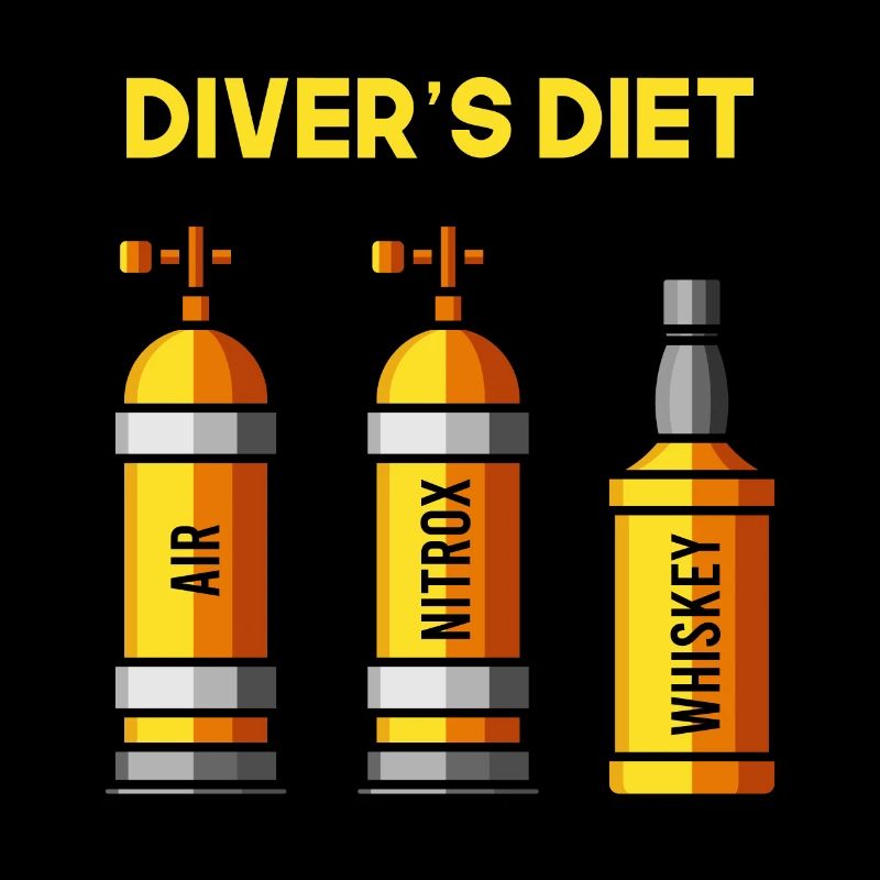 Divers Diet Whiskey Diver Funny Diver