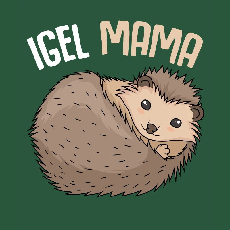Igel Mama Mutter Muttertag Damen