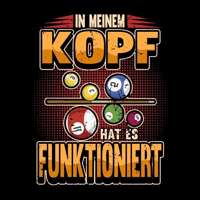 Lustig Billard Queue Billardkugel Spruch Geschenk