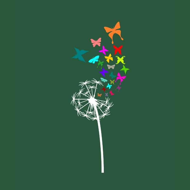 Pusteblume Schmetterlinge Geschenk