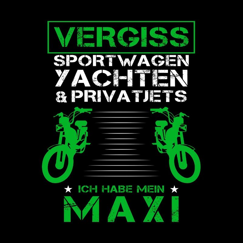 Maxi Moped Oldtimer Mopedfahrer Zweitakter