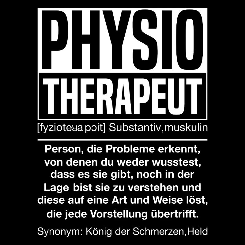 Physiotherapeut Superheld Definition Physio
