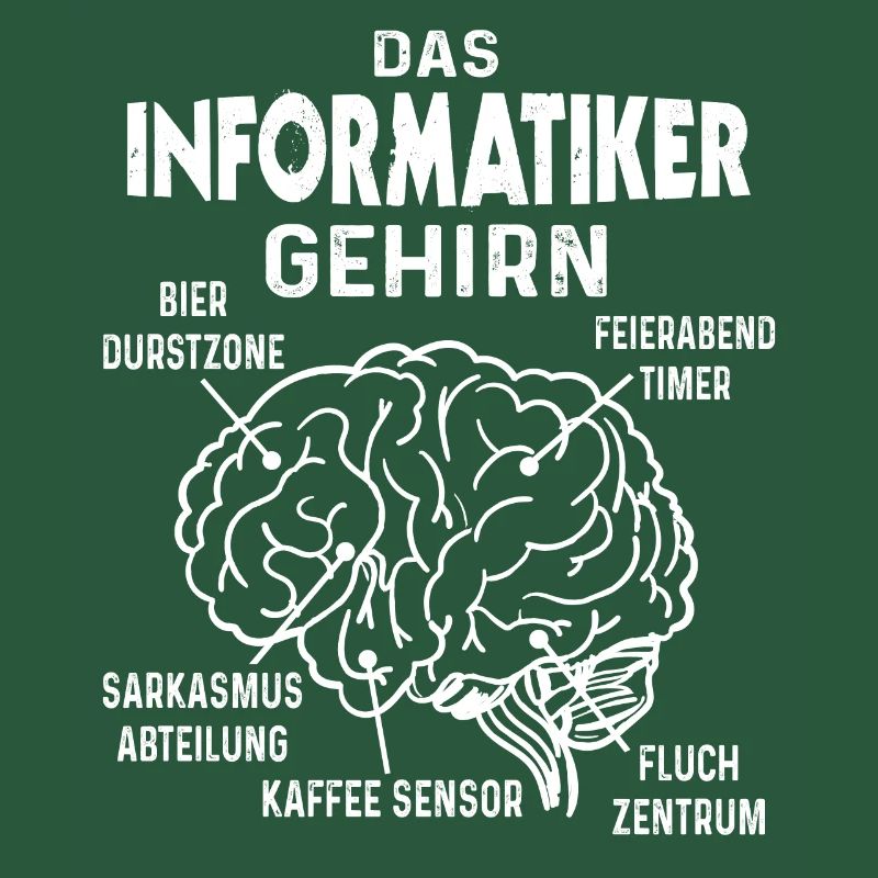 Informatiker Gehirn IT Programmierer Informatik