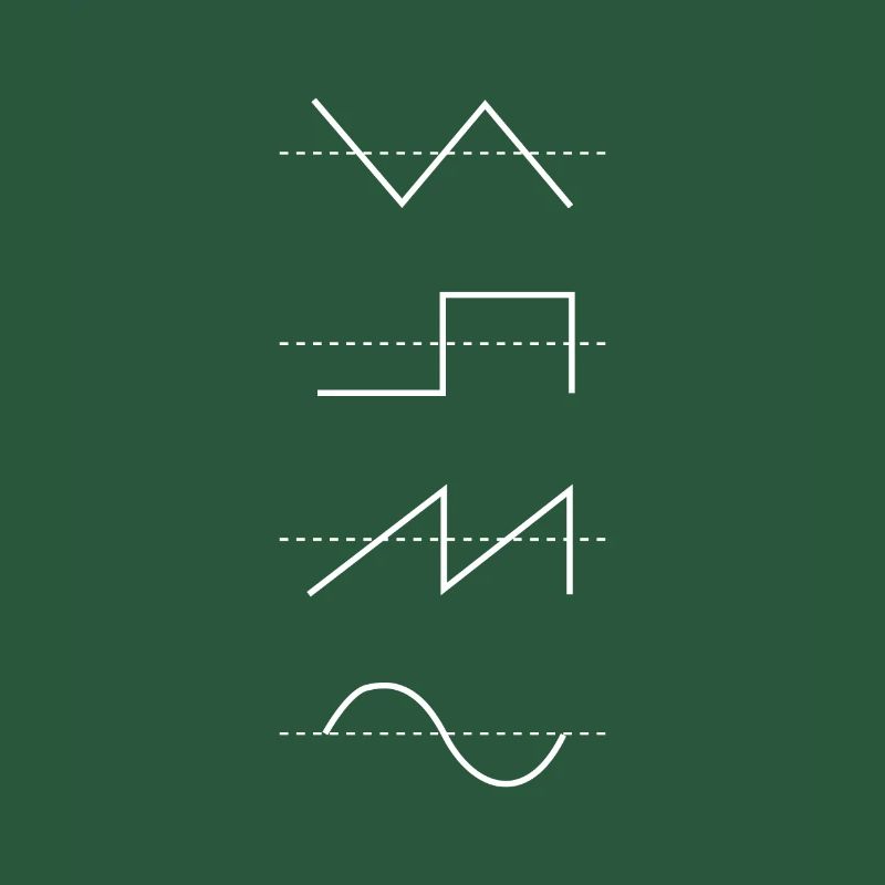 Synthesizer Techno Waveform Synth Nerd