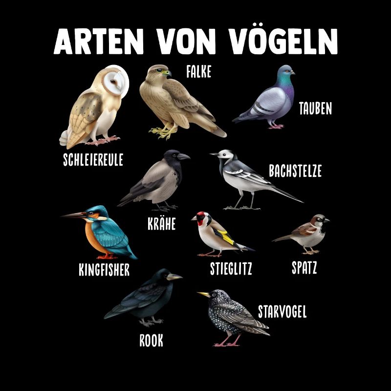 Vogel Vögel Vogelarten Geschenk