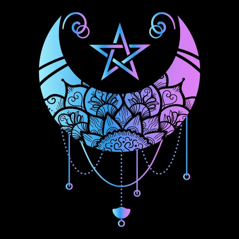 Pastel Gothic Moon Satan Crescent Moon Witchy