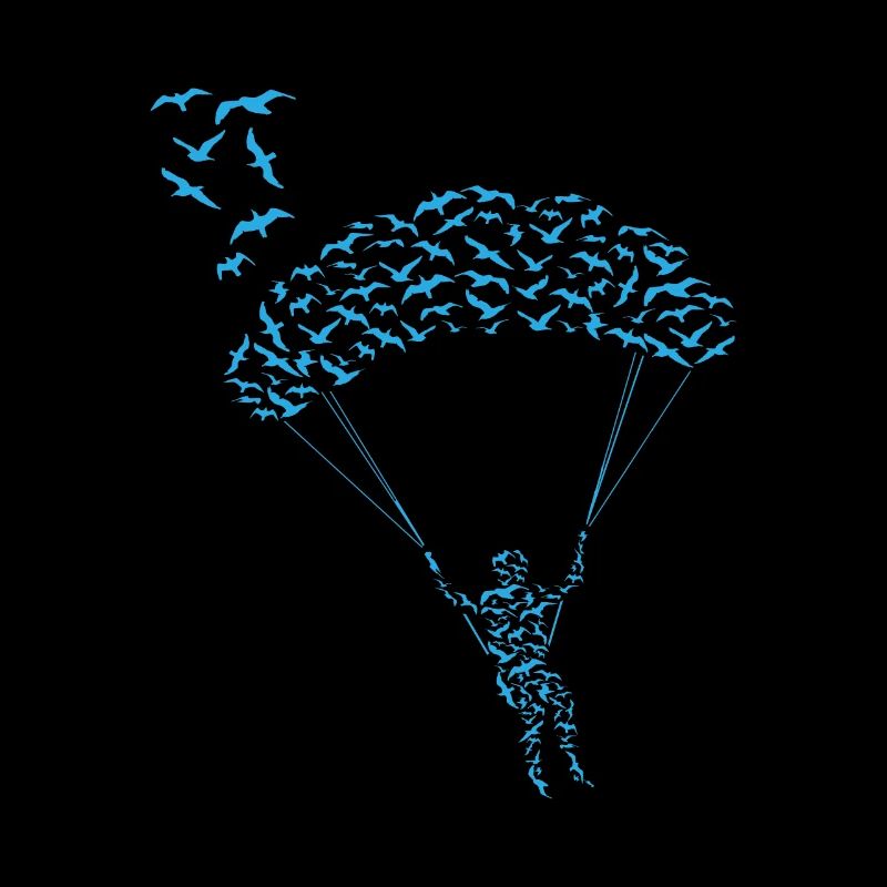 Paraglider Flock Bird Paraglider